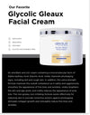Our favorite Glycolic Gleaux Facial Cream: exfoliates, brightens, restores