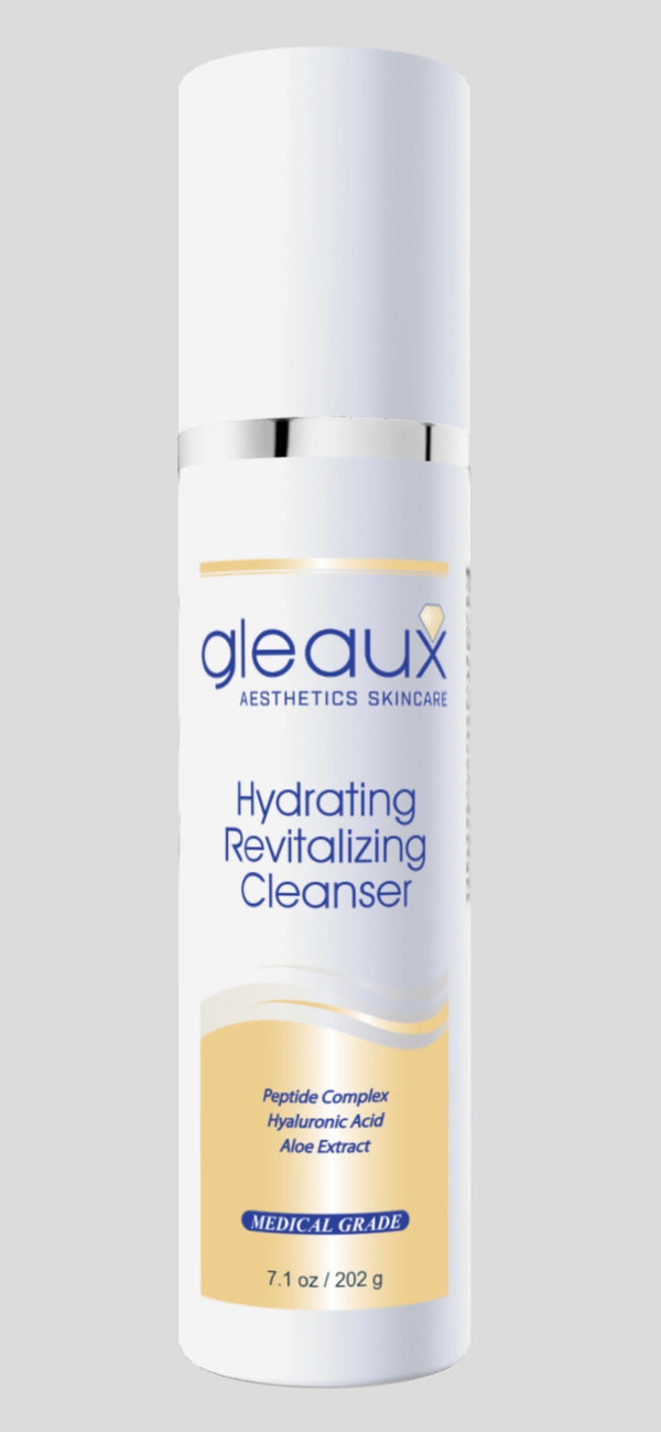 Gleaux Aesthetics Hydrating Revitalizing Cleanser bottle