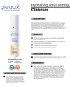 Hydrating Revitalizing Cleanser product sheet: description, benefits, directions and ingredients