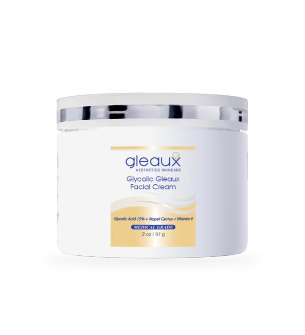 Gleaux Aesthetics Glycolic Gleaux Facial Cream, 2 oz jar