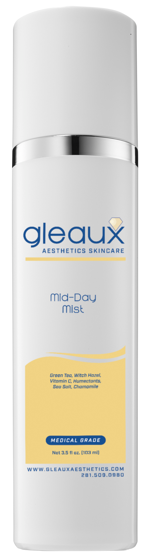 Mid Day Mist Bottle Bottle Gleaux Aesthetics Skincare