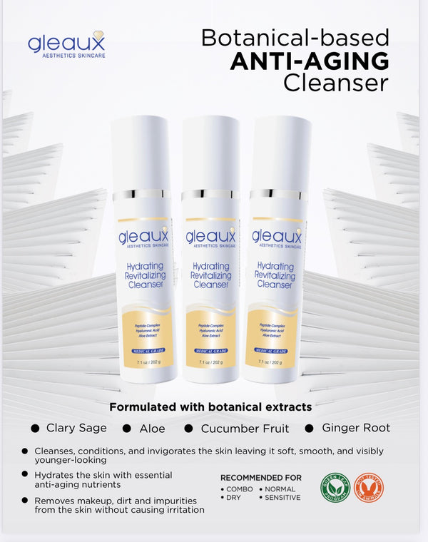Botanical-based anti-aging cleanser with Clary Sage, Aloe, Cucumber Fruit and Ginger Root